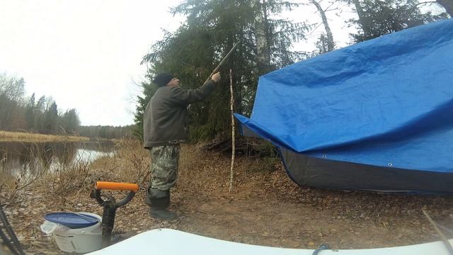 Установка ТЕНТА 5*4 м . на Кольях. смотреть онлайн