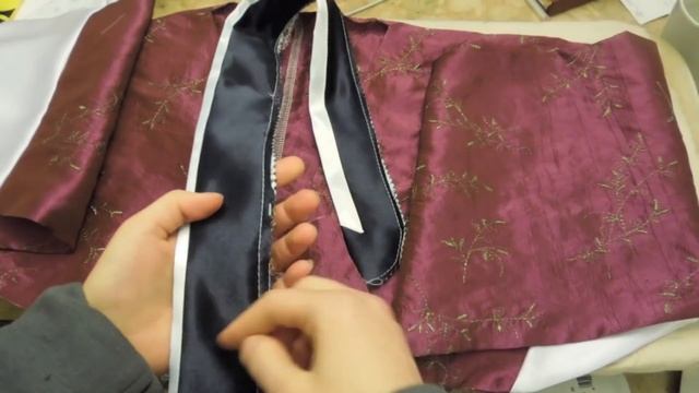 Korean Hanbok Jeogori Top Sewing Tutorial смотреть онлайн