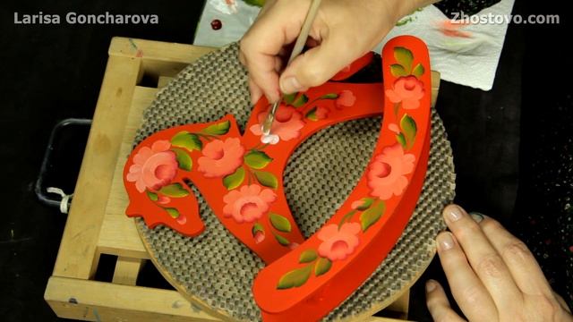 Роспись детской игрушки. Лошадка. Живопись акрилом от Ларисы Гончаровой смотреть онлайн