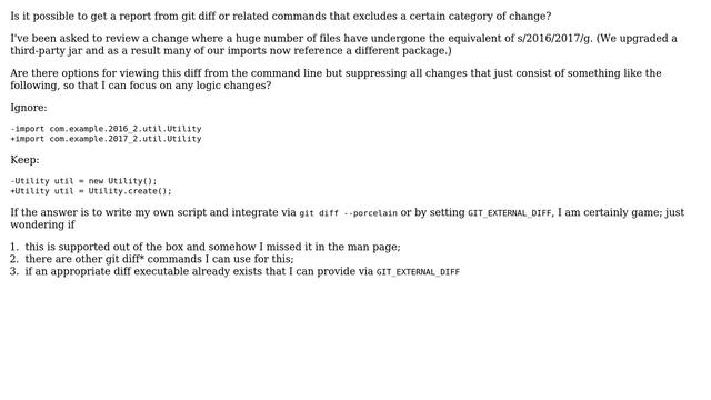 Ignore certain changes in git diff смотреть онлайн