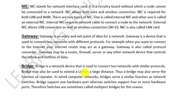 Components of network| HUB| SWITCH| BRIDGE| GATEWAY| REPEATER| NODE| NIC| LOAD BALANCER in computer смотреть онлайн