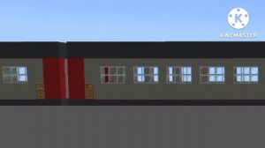 Отправление электрички ЭД4М в Майнкрафте.