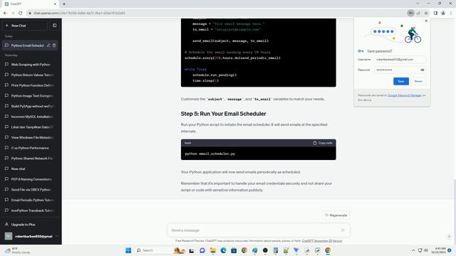 Python library framework to write an application that sends emails periodically смотреть онлайн