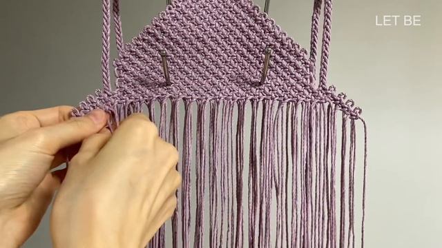 DIY | macrame cross bag | 마크라메 크로스 백 가방 смотреть онлайн