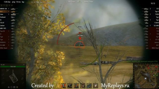 WOT: Malinovka - IS-3 - 3 frags - смотреть онлайн