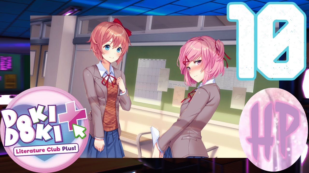 10 - Няшка Нацуки! - Doki Doki literature Club Plus (Допсюжет) смотреть онлайн