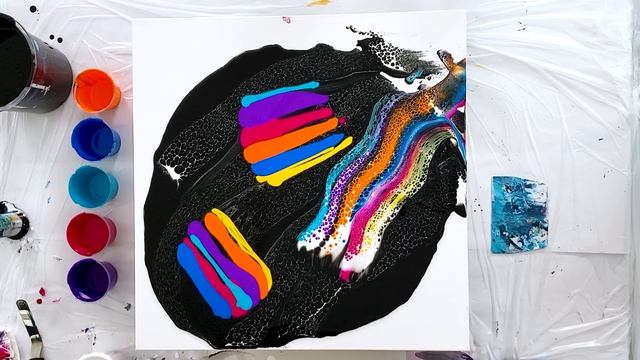 Wow!! The Lacing in this Painting is Unbelivable! ~ Swipe Technique ~ Acrylic Pouring смотреть онлайн