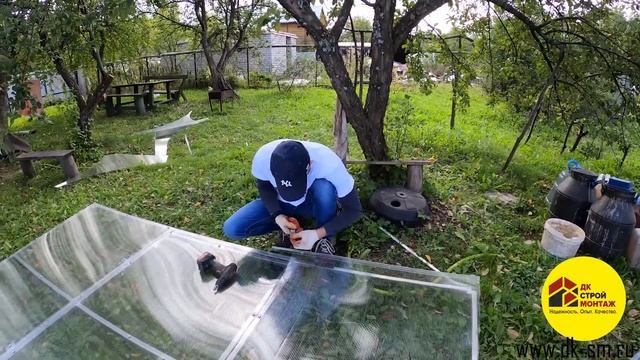 Сборка (монтаж) качественной заводской теплицы от компании ДКСтройМонтаж. Теплицы Уфа,Стерлитамак смотреть онлайн