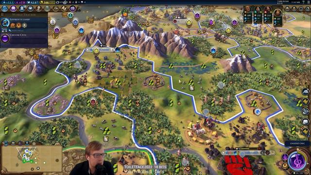 Let's Play Civilization 6: Rise and Fall - Deity - Robert the Bruce part 2 смотреть онлайн