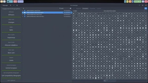 ArcoLinux : 3280 Hyprland - changed to jetbrains mono font - how to change icons in waybar