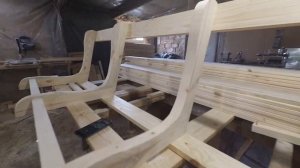 Садовые Качели из дерева своими руками.