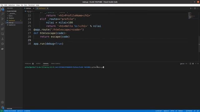Belajar Flask Python #4 | Web Security Dengan Html Escape | Tutorial Membuat Website Dengan Python смотреть онлайн
