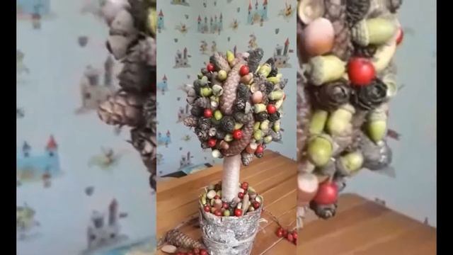 Дерево из природных материалов. Мини обзор смотреть онлайн