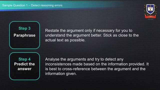 Critical Thinking Strategy For Thinking Skills Part 2-2 Detect Reasoning Errors