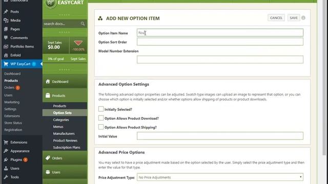 WP EasyCart - Option Sets смотреть онлайн