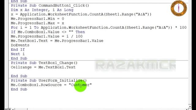 Scan Worksheet To listbox Use Progressbar Userform Excell VBA смотреть онлайн