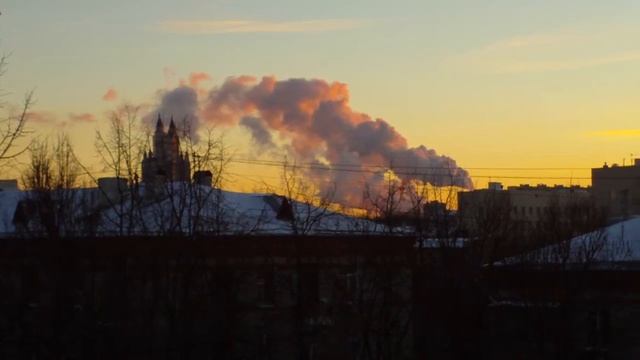 Дым из труб, закат смотреть онлайн