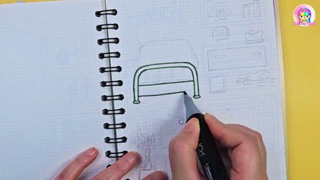 How To Draw Toca Boca Beak Street Building Room #papercraft #paperdiy #tocalifeworld