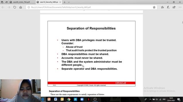 Implemetasi Oracle Database Security смотреть онлайн