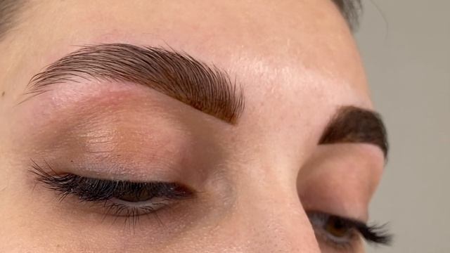 Процесс оформления и окрашивания бровей смотреть онлайн