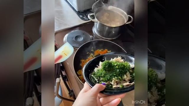 Готовим суп с курицей и гречкой))))) смотреть онлайн