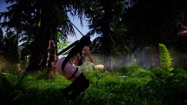 Elder Scrolls V Skyrim HDT jiggle test смотреть онлайн