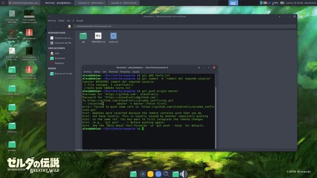 Resolución de conflictos en git con kdiff3 смотреть онлайн