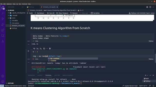 ASMR Coding: K Means Clustering Iris data | Python | keyboard typing | soft-spoken смотреть онлайн