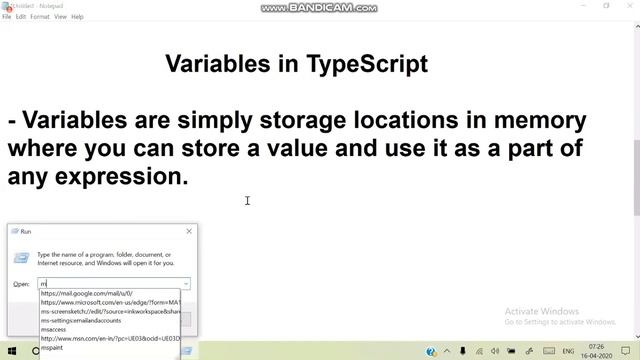 Typescript.. 1.what is variable in typescript. смотреть онлайн