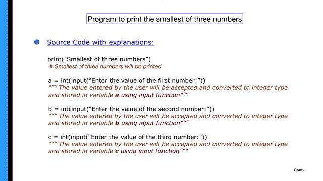 Program to find the Smallest of three numbers in Python | Learn Computer Programs смотреть онлайн
