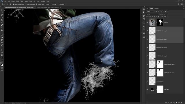 Photoshop Tutorial: Amazing Water Splash Effect смотреть онлайн