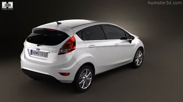 Ford Fiesta hatchback 5-door (EU) 2013 by 3D model store Humster3D.com смотреть онлайн