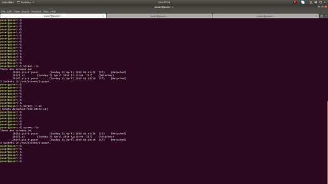 How to Force Detach Screen Session from another SSH session and Attach - Linux Unix смотреть онлайн