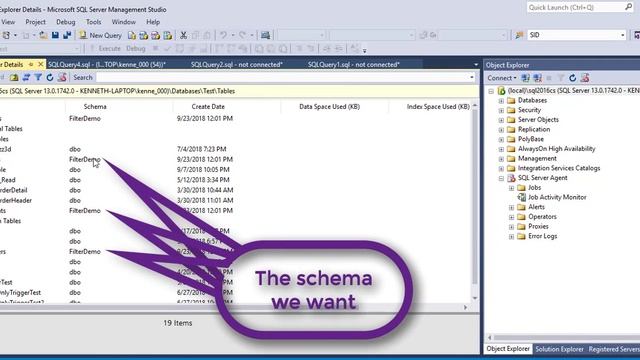 Script out everything in a schema using Object Explorer Details смотреть онлайн