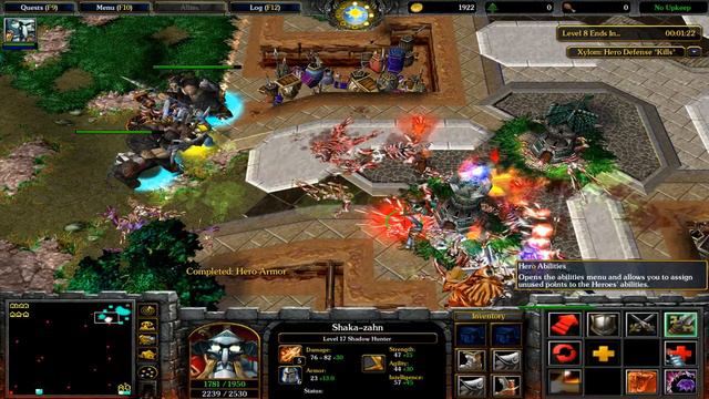 Shaka-Zahn and 9 Computers defend the kingdom at the map " Xylom : Hero Defense v1.6" (Warcraft III смотреть онлайн