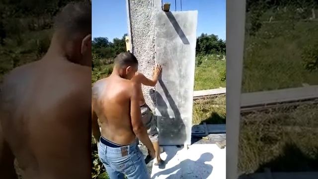 1 этап монтажа дома из арболит панелей в Краснодарском крае на готовом фундаменте смотреть онлайн