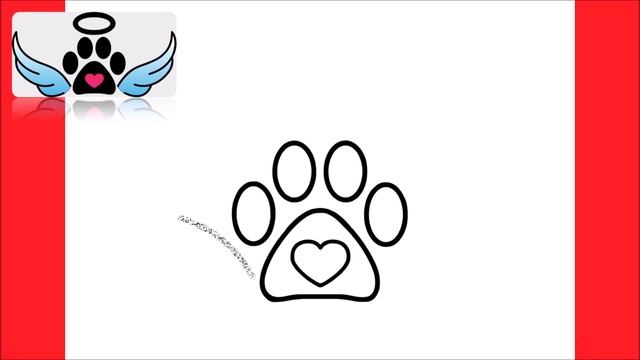 HOW TO DRAW A DOG PAW WITH WINGS смотреть онлайн