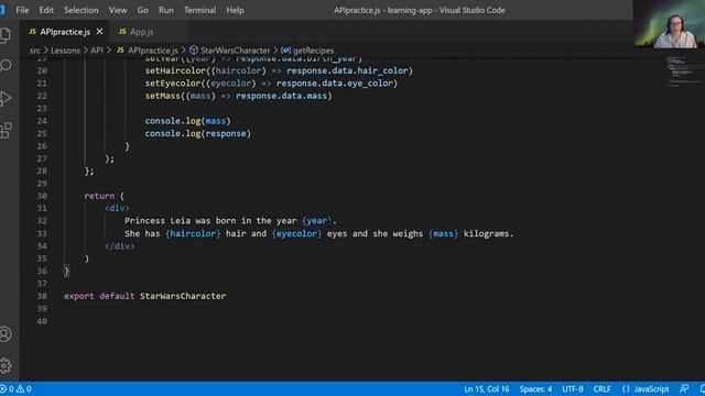 Andi Boggs shows how to access the Star Wars API (SWAPI) смотреть онлайн