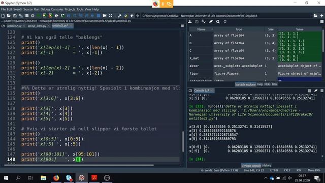 Matematikk med NumPy смотреть онлайн