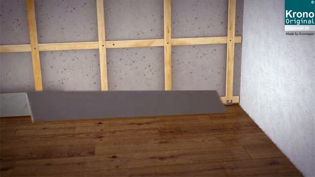 Монтаж на стенни MDF панели Kronowall 3D смотреть онлайн