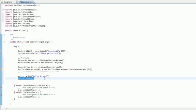 Java - Client erstellen (Socket) Chat #2 [TuTCube] [GER] смотреть онлайн