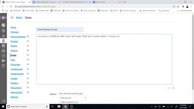 Embed a Webpage in Canvas смотреть онлайн
