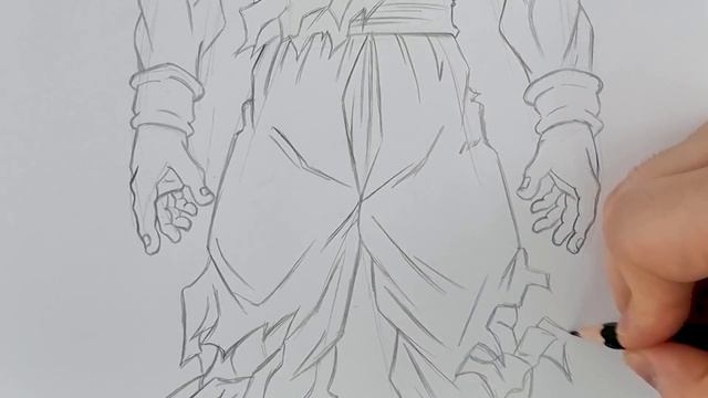 Drawing Goku Ultra Instinct Last One Standing | Redraw fan's Drawing смотреть онлайн