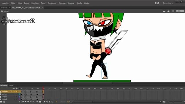 Criação de Personagens 2d - Aula#12 Ciclo da caminhada ( Walk Cycle) смотреть онлайн