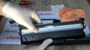 HP W1106A 106A HP Laser 107a 135a 137fnw - How to refill toner cartridge