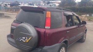 Видео-тест автомобиля Honda CR-V (B20B, RD1, 1996г, бордовый)