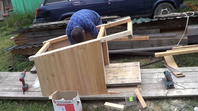 Будка для собаки своими руками из досок смотреть онлайн