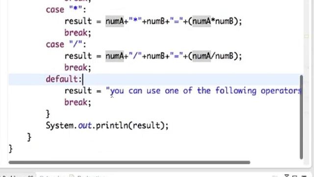 Java 7 Switch Case Works on Strings смотреть онлайн