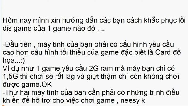 Hướng dẫn khắc phục lỗi Dis game / How to fix dis game смотреть онлайн