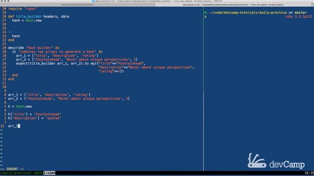 Generating a Hash from Two Arrays in Ruby смотреть онлайн